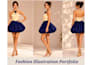create digital fashion illustrations and fashion sketches
